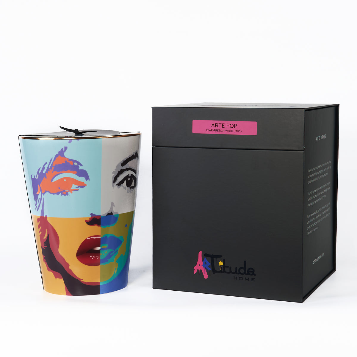 Bougie parfumée en céramique Arte Pop - 10 cm | 16 cm | 24 cm