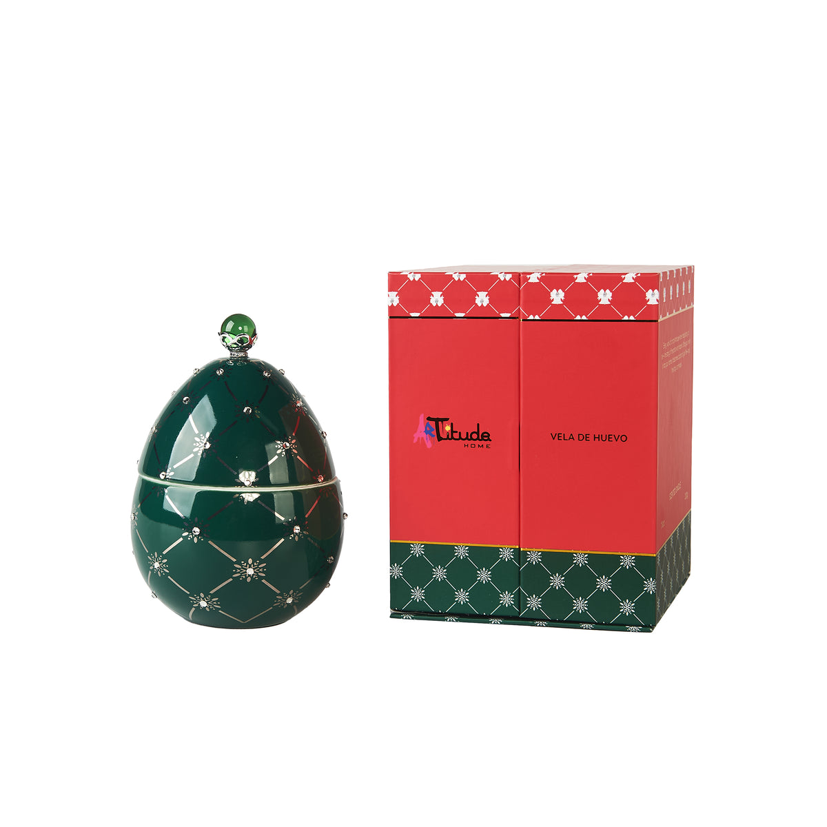 VELA DE HUEVO NAVIDAD VERDE GREEN
