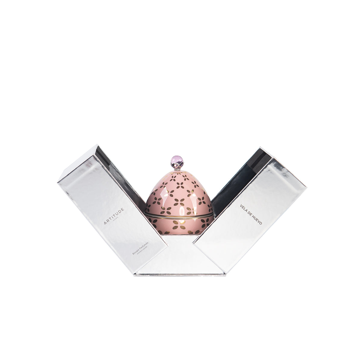 VELA DE HUEVO ROSA