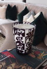 Bougie parfumée en verre Mosaico En Ajedrez - 7,5 cm | 10 cm | 16 cm | 24 cm