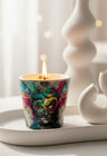 Illumination De Buda | Oud-Rose-Musc | Bougie parfumée en céramique - 10 cm