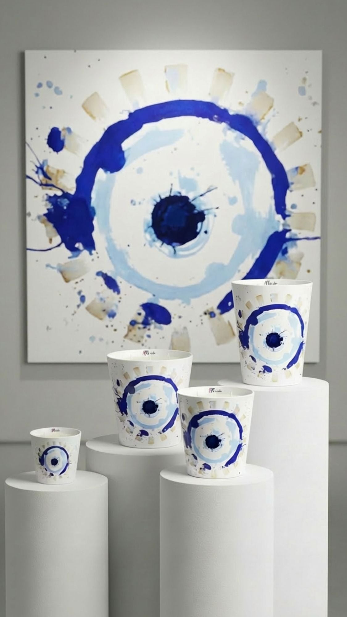 Bougie parfumée en verre Mal De Ojo - 7,5 cm | 10 cm | 16 cm | 24 cm