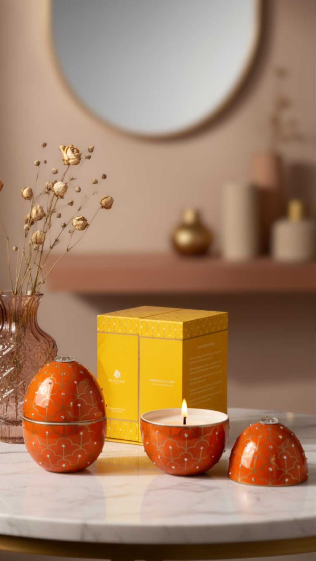 VELA DE HUEVO MARIGOLD GEM