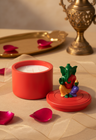 Arte Ganesha | Lys blanc, santal, musc | Bougie parfumée en céramique - 17 cm