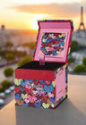 Cœurs d'amour | Cassis-Rose-Patchouli | Bougie parfumée en céramique - 10 cm