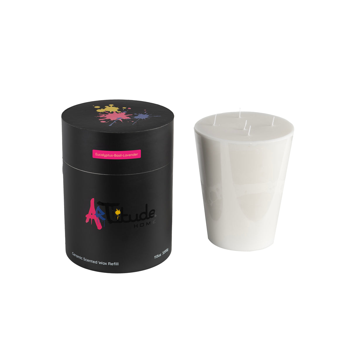 Recharge de cire parfumée en céramique 24 cm (H) : Eucalyptus-Basilic-Lavande